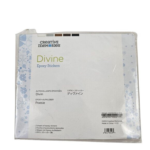 Creative Memories Diving Set Roibbons Paper Flowers Epoxy Stickers Scrapbook - Picture 9 of 12